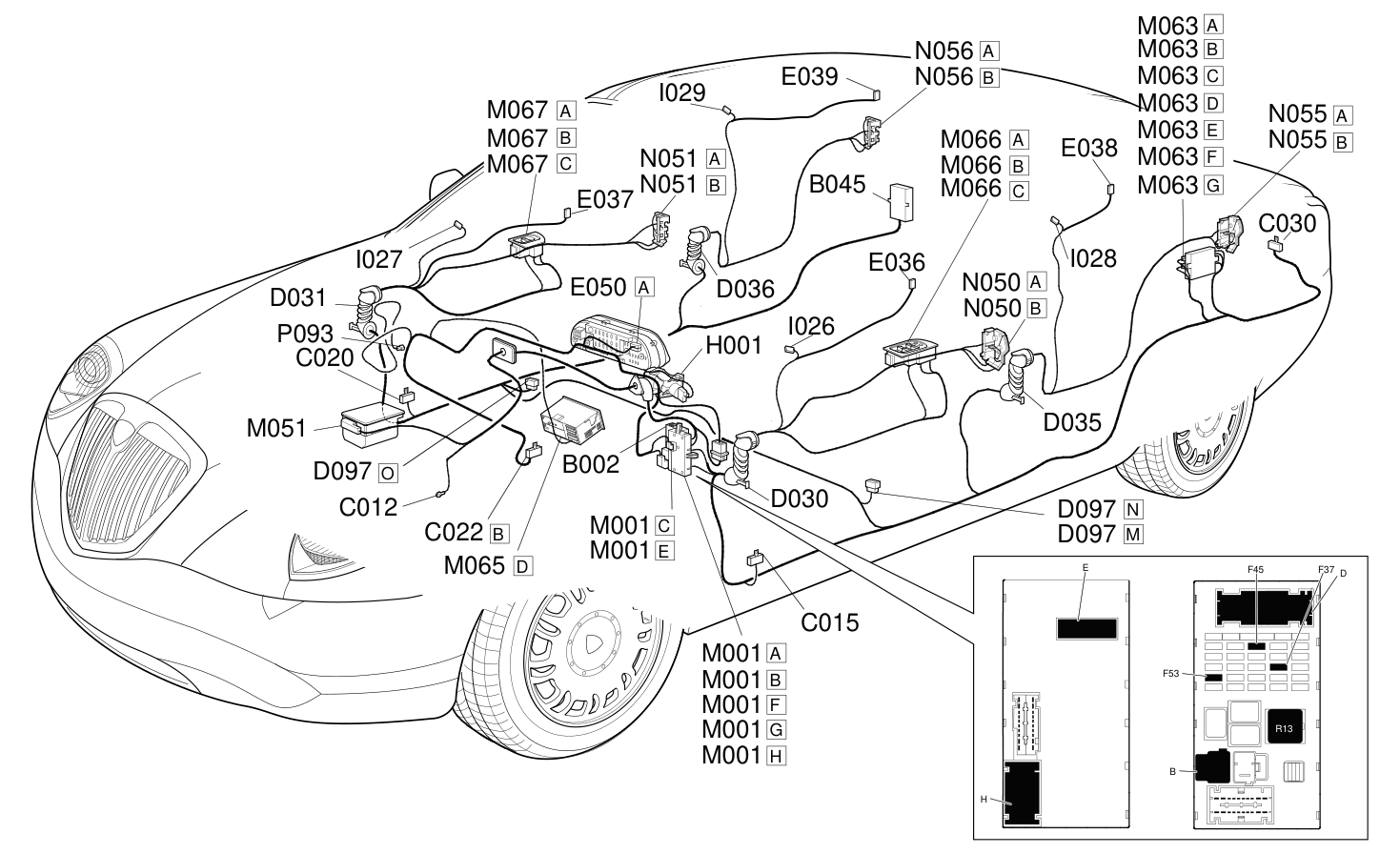 CENTRAL LOCKING LOCATION COMPONENTS