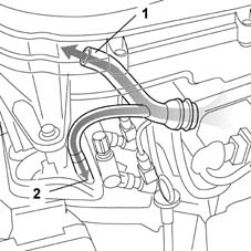 Crankcase vapour/gas recirculation system