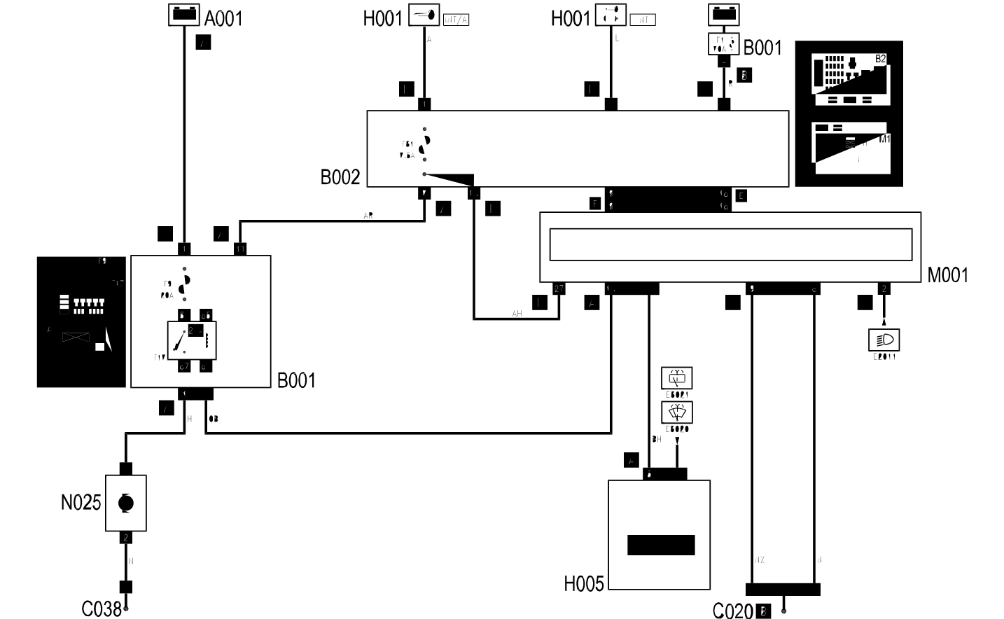 HEADLAMP WASHER - Wiring diagram