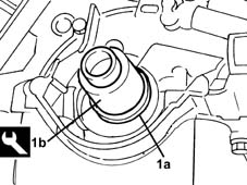 Front crank shaft cover oil seal - replace