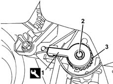Toothed drive pulley - r + r with timing belt removed