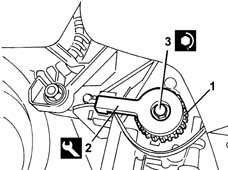 Toothed drive pulley - r + r with timing belt removed