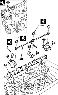 Overhead camshaft - r r on vehicle
