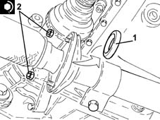 Catalytic converter rear gasket - r r