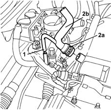 Engine oil vapour intake pipe - r + r