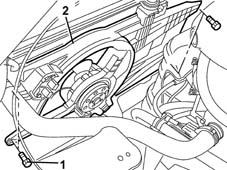 Radiator cooling fan - r + r