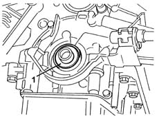 Front crank shaft cover oil seal - replace