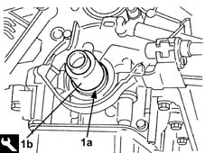 Front crank shaft cover oil seal - replace