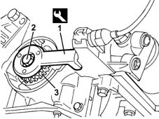 Toothed drive pulley - r + r with timing belt removed