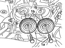 Camshaft idler gears - replace
