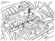 Engine oil vapour recirculation flame trap - repl.