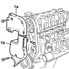 Toothed timing belt - r r with engine removed