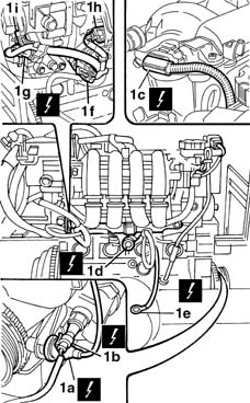 Toothed timing belt - r r with engine removed