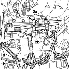 Toothed timing belt - r r with engine removed