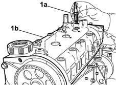 Toothed timing belt - r r with engine removed