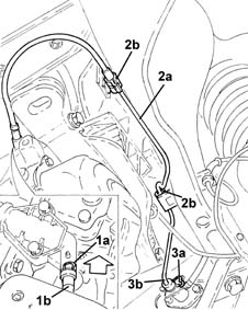 Supply PIPE from (pump) - master cylinder R.R.
