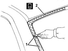 Windscreen glass r r including cleaning of housing