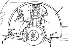 Left front WHEEL ARCH LINER - R.R.