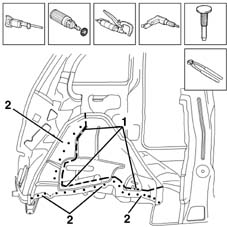 R.R. REAR WHEEL ARCH LINER