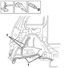 R.R. REAR WHEEL ARCH LINER