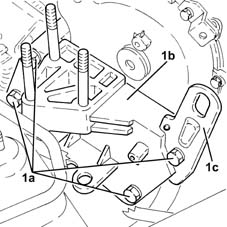Cam shaft left rigid mount - r r
