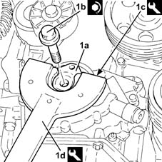 Timing system cover oil seal - replace