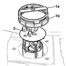 Fuel tank - r + r for replacement