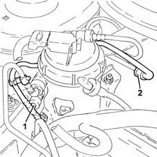 Fuel line from manifolds - r r