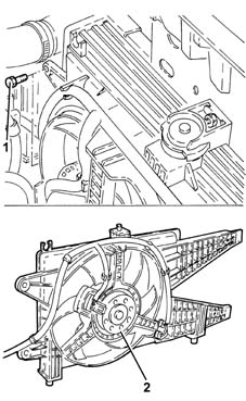 Radiator cooling fan - r + r