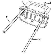Front head restraint pins - r r