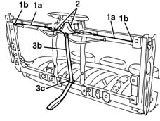 Rear seat sliding control CABLE - R.R.