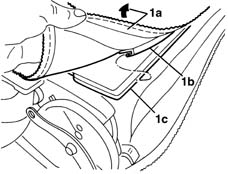 Rear seat BACKREST COVER - R.R.