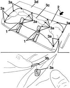 Rear seat BACKREST COVER - R.R.