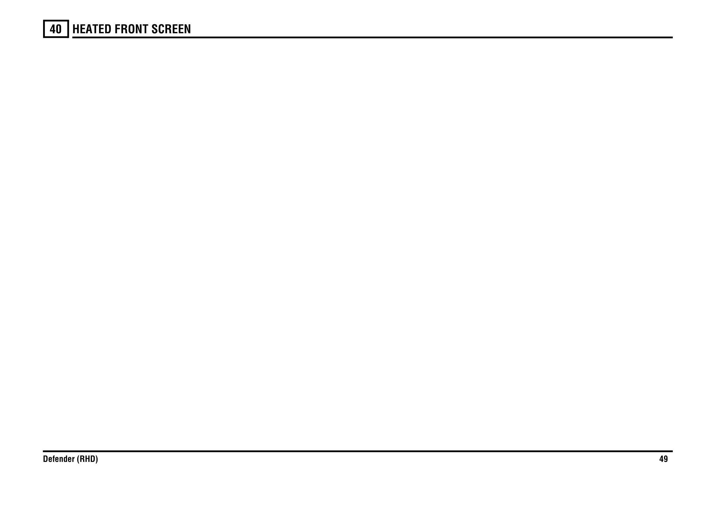 Heated Front Screen circuit diagram