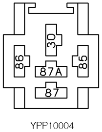 Description: relay - sounder - alarm – Location: Behind centre of fascia