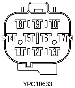 Description: Main harness to wing harness Location: Adjacent heater assembly