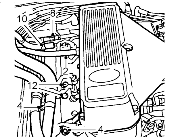 Rocker cover gasket - right hand – Disconnect battery negative lead.