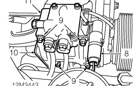 Refit engine assembly – Remove drive belt.