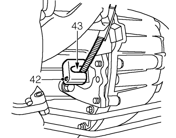 Remove cable tie securing engine harness to LH engine mounting bracket.