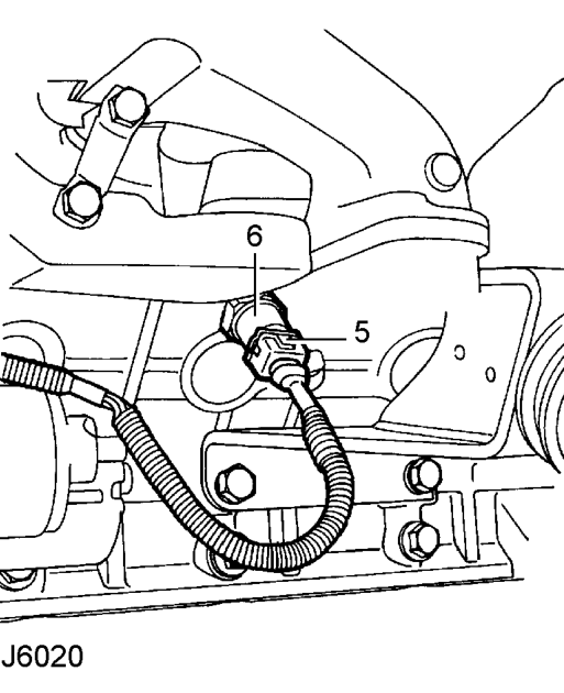 Knock sensor - rh – Lower vehicle.