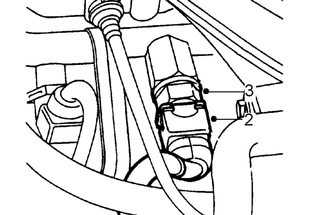 Refit fuel temperature sensor – Release and move brake servo vacuum pipe aside for access to fuel temperature sensor.