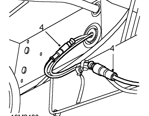 Warning: support on safety stands. – Remove both rear road wheels.