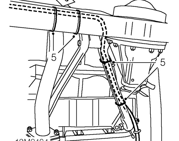 Warning: support on safety stands. – Remove both rear road wheels.