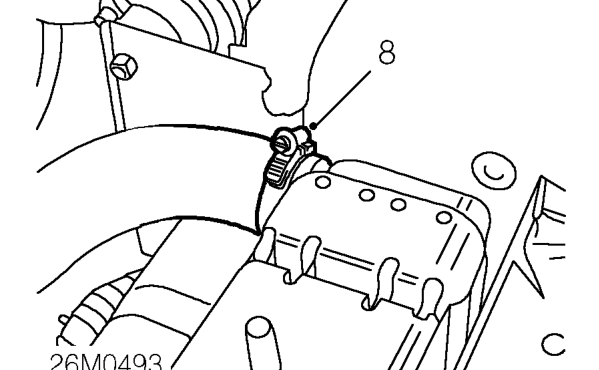Radiator – Remove fan cowl upper mounting brackets.