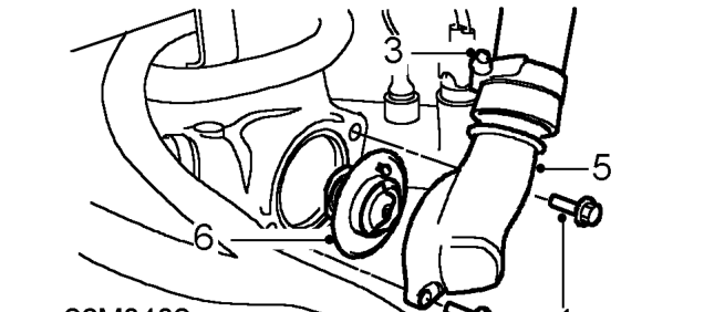 Remove remove – Drain cooling system. See Adjustment, drain and refill