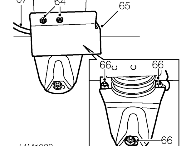 Lower transmission on jack to access harness