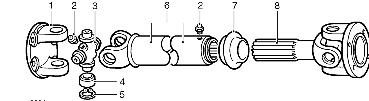 Description – at gearbox end and the sliding joint sealed with a rubber gaiter.