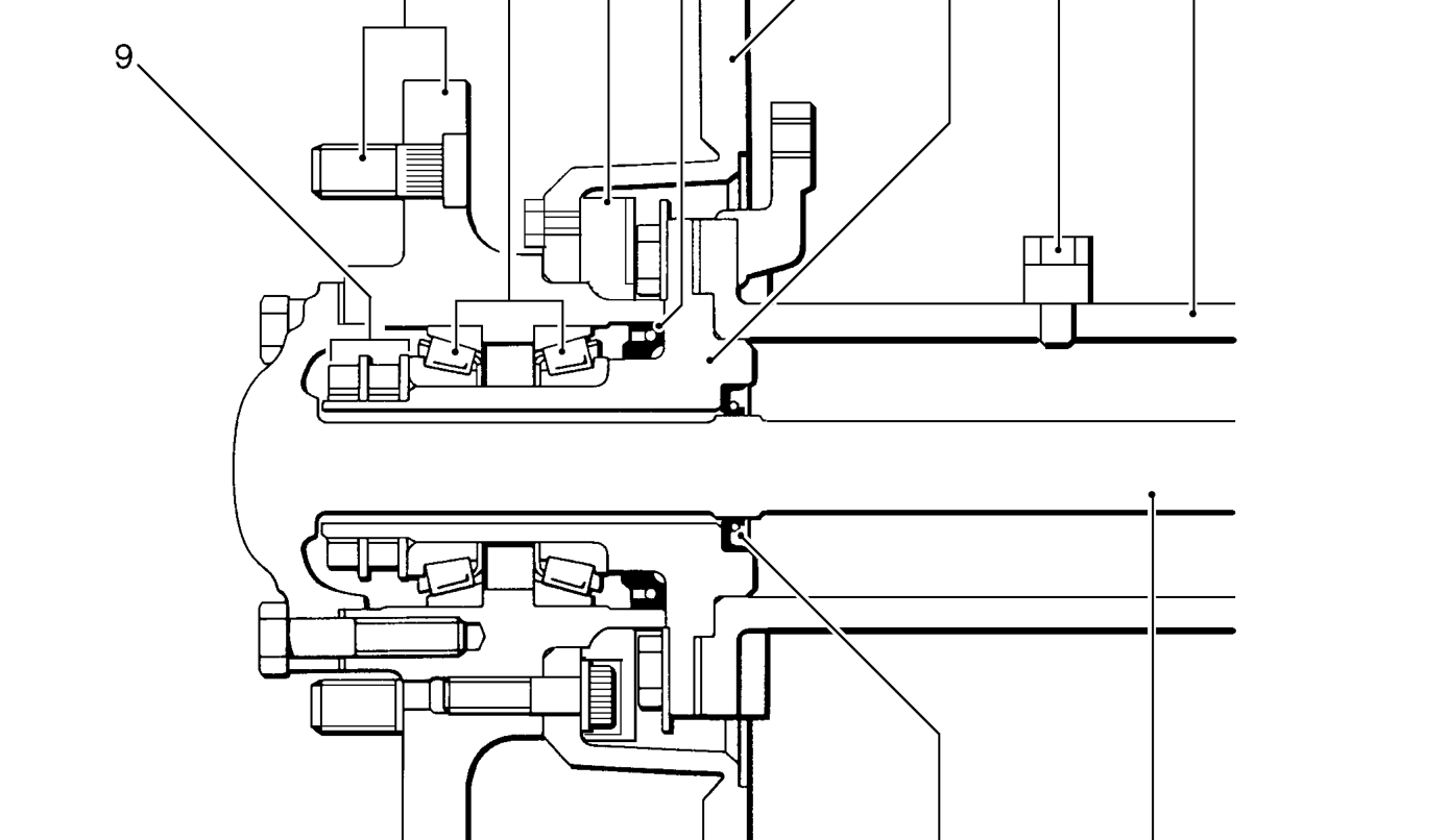 Description lubrication – Ventilation of the hub bearings is through the outer oil seals and the differential ventil