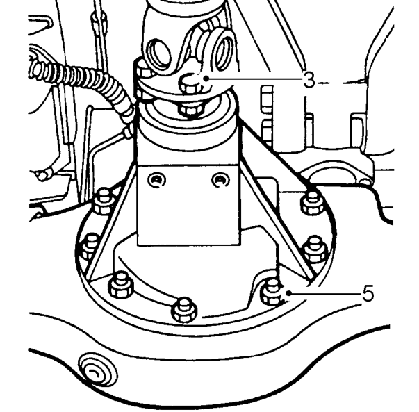 Lbf/ft – Mark differential and propeller shaft flanges to facilitate reassembly.