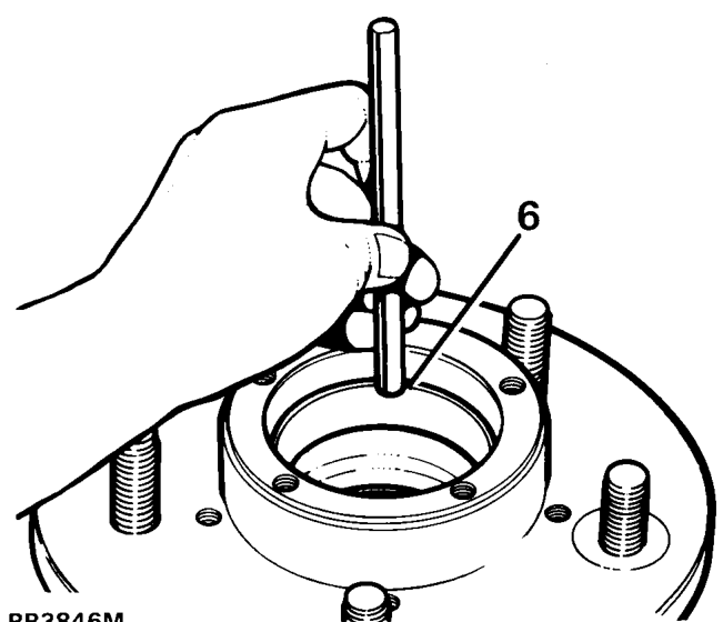 Front hub – Grease and fit outer bearing to hub.